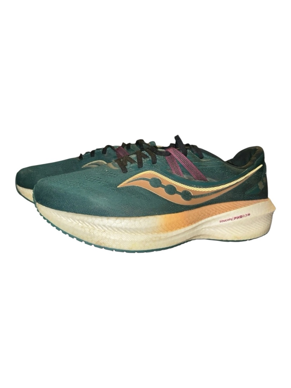 Saucony Triumph 20 Men’s Size 12 Green Mesh Sneakers Running Shamrock S20759-17